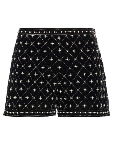 Twinset Woman Shorts & Bermuda Shorts Black Size 6 Polyester