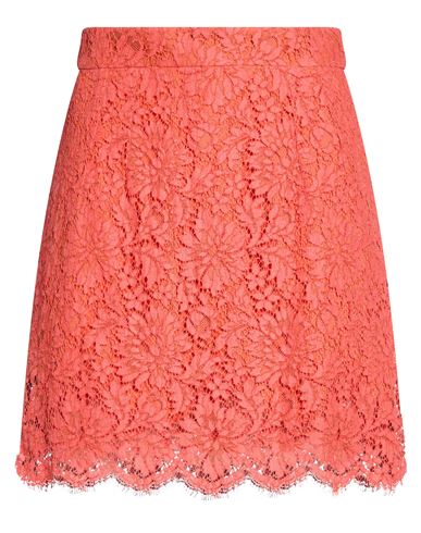 Dolce & Gabbana Woman Mini Skirt Rust Size 8 Cotton, Viscose, Polyamide In Red
