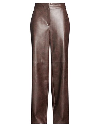 Kaos Woman Pants Chocolate Brown Size 2 Polyester, Polyurethane