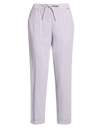 Teleria Zed Woman Pants Lilac Size 26 Cotton, Elastane In Purple