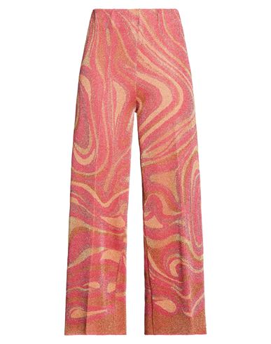 Circus Hotel Woman Pants Coral Size 6 Viscose, Polyester