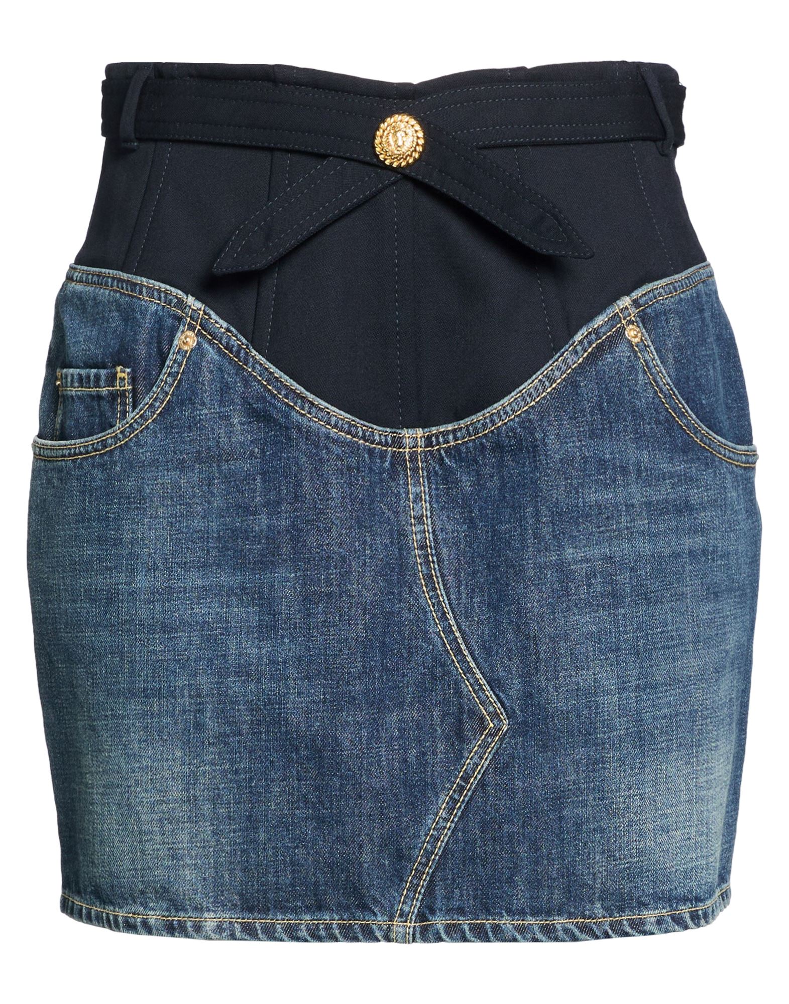 BALMAIN BALMAIN BOTTOMWEAR Denim φούστα