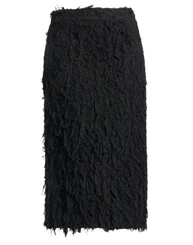 Falda midi Mujer Negro 36 Mujer