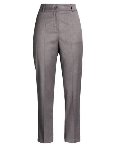 Susy-mix Woman Pants Taupe Size S Recycled Polyamide, Viscose, Elastane In Grey