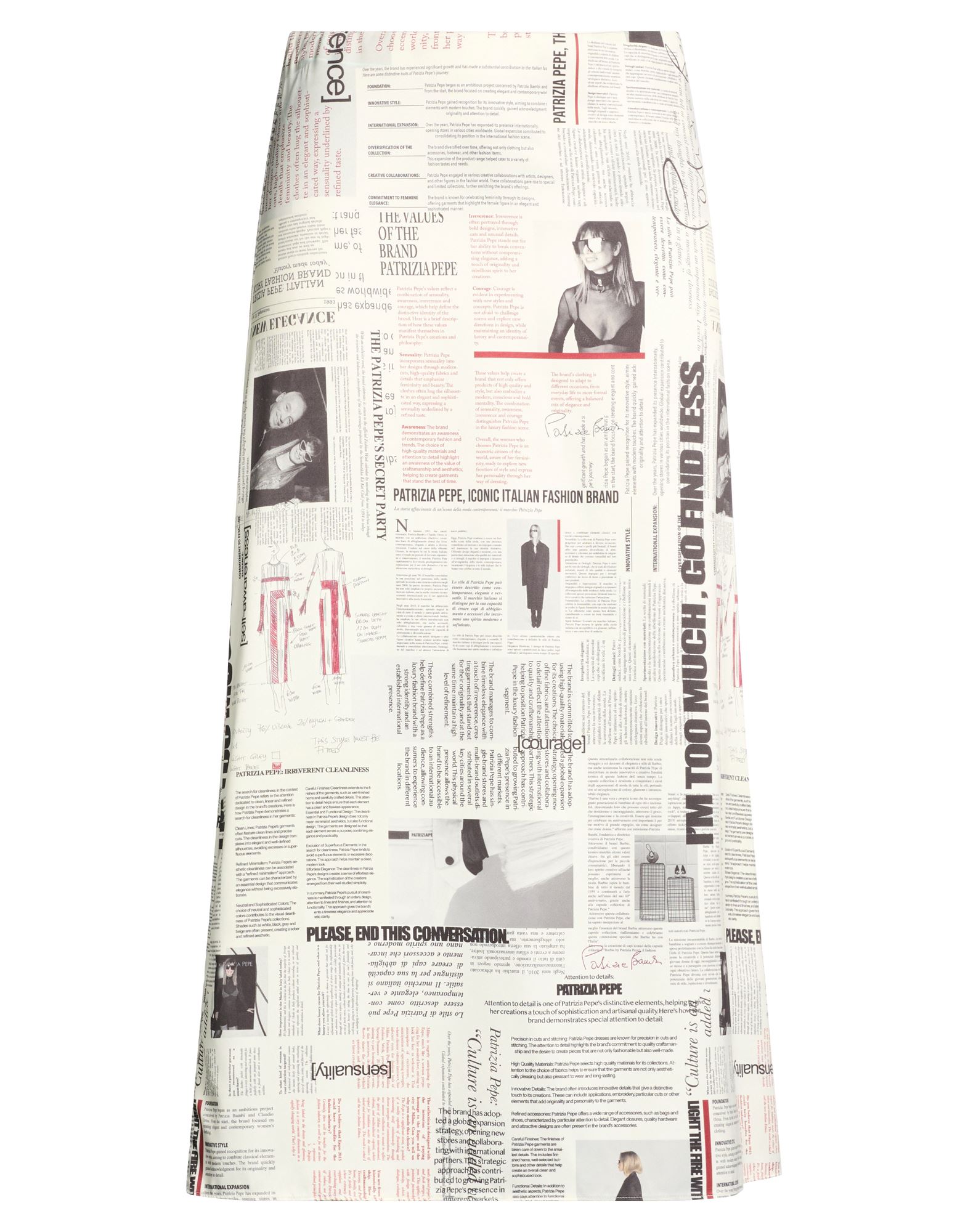 PATRIZIA PEPE BOTTOMWEAR Μίντι φούστα