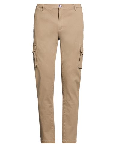 Fred Mello Man Pants Taupe Size 32 Cotton, Elastane In Grey