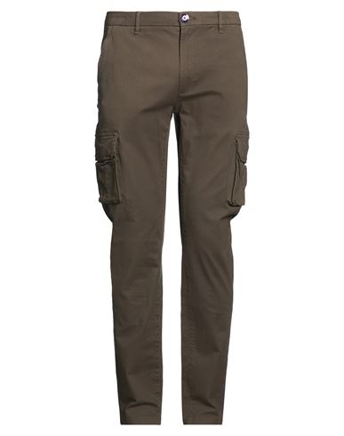 Fred Mello Man Pants Dark Brown Size 32 Cotton, Elastane