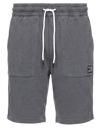 Fred Mello Man Shorts & Bermuda Shorts Charcoal Size S Cotton, Polyester In Grey