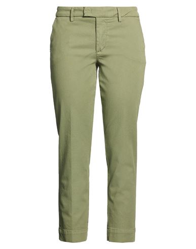 Re-hash Re_hash Woman Pants Military Green Size 28 Lyocell, Cotton, Elastane In Animal Print
