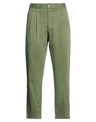 Berna Man Pants Military Green Size 26 Cotton, Elastane