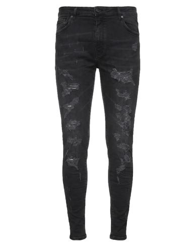 Md75 Man Jeans Black Size 31 Cotton, Elastane