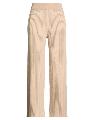 Eleventy Woman Pants Camel Size L Wool, Cashmere In Beige
