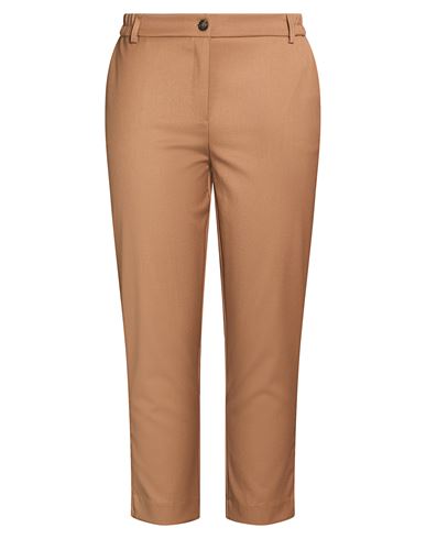 White Wise Woman Pants Brown Size 2 Polyester, Viscose, Elastane