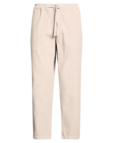 Crossley Man Pants Beige Size M Cotton, Elastane In Metallic