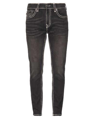 True Religion Man Jeans Black Size 36w-32l Cotton, Polyester, Viscose, Elastane