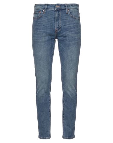 Jack & Jones Man Jeans Blue Size 32w-34l Cotton, Polyester, Elastane