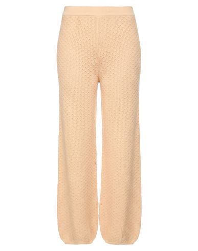Fedeli Woman Pants Sand Size 6 Cotton, Linen In Beige