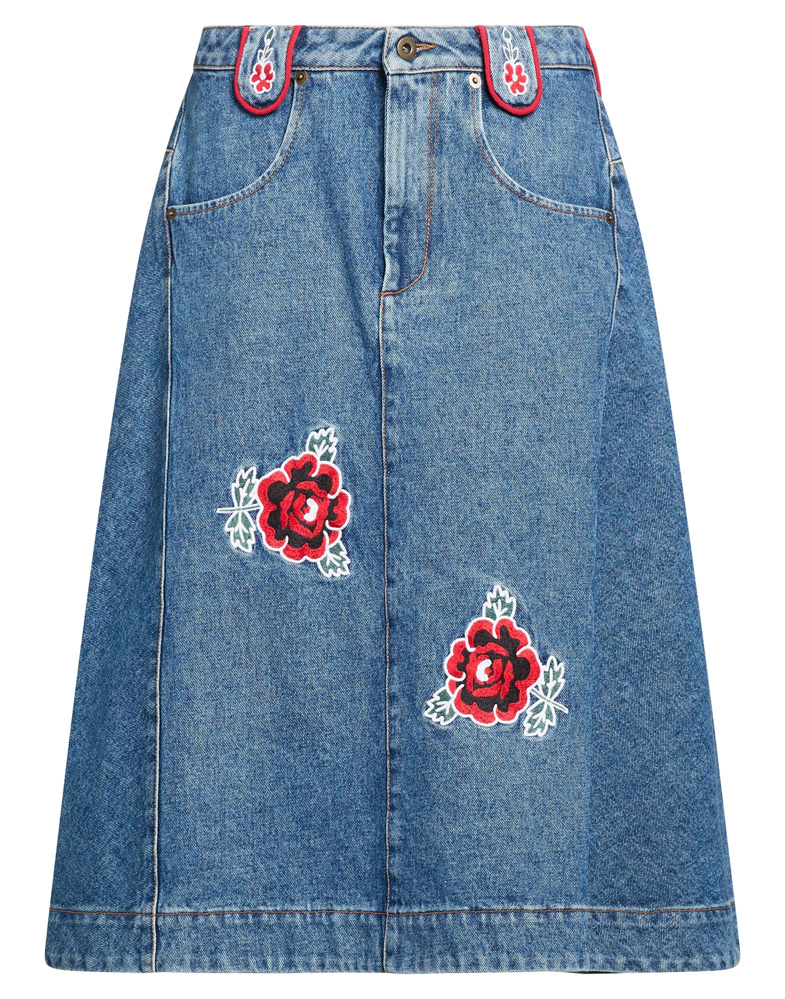 MOLLY GODDARD BOTTOMWEAR Denim φούστα