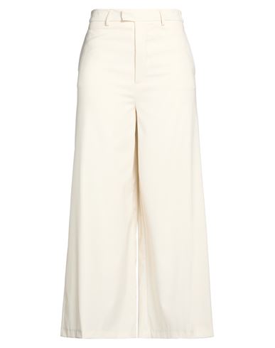 Tensione In Woman Pants Cream Size M Polyester, Viscose, Elastane In Multi