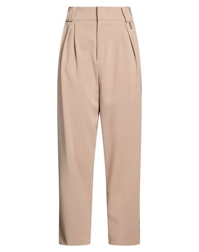 Relish Woman Pants Sand Size 10 Polyester, Elastane In Beige