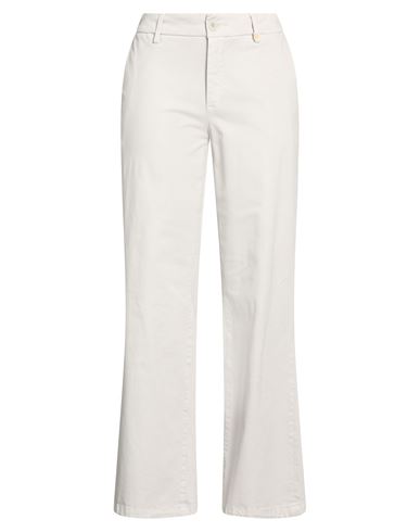 Teleria Zed Woman Jeans Light Grey Size 25 Cotton, Wool, Elastane