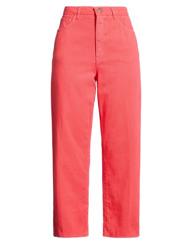 Kocca Woman Pants Coral Size 25 Cotton In Multi