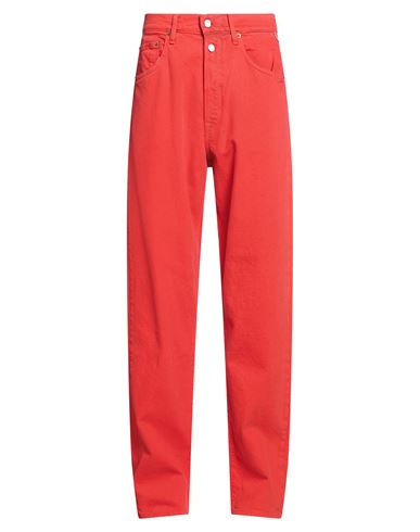 Replay Man Jeans Tomato Red Size 30w-32l Cotton, Elastane