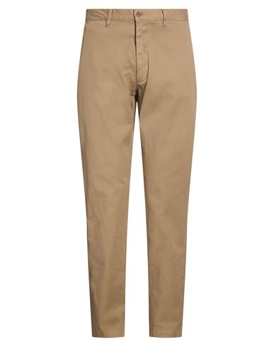 Hartford Man Pants Khaki Size 36 Cotton, Elastane In Animal Print
