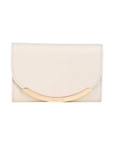 See By Chloé Woman Wallet Cream Size - Cow Leather In White