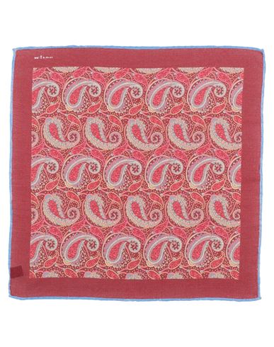 Kiton Man Scarf Brick Red Size - Cashmere, Silk