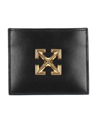 Off-white Woman Document Holder Black Size - Leather