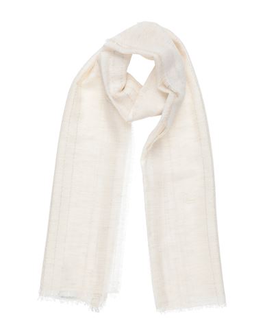 Peserico Easy Woman Scarf Gold Size - Viscose, Cotton, Polyester, Metallic Polyester In White