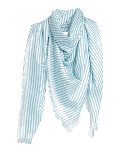 Peserico Easy Woman Scarf Turquoise Size - Viscose, Modal In Blue