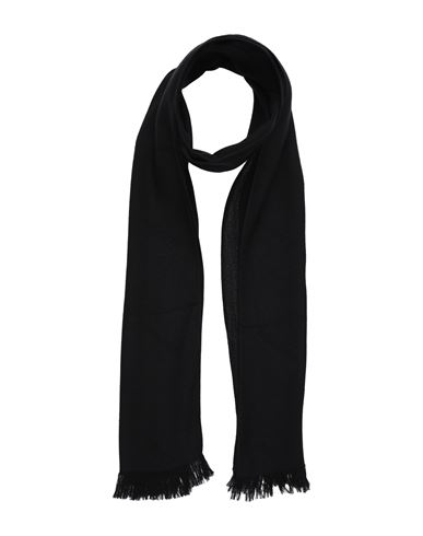 Trussardi Man Scarf Black Size - Viscose, Modal, Virgin Wool