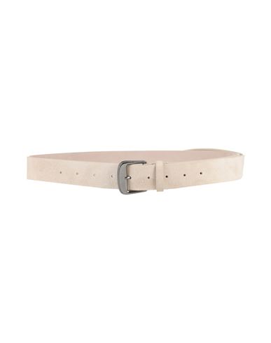Brunello Cucinelli Woman Belt Ivory Size M Leather In Neutral