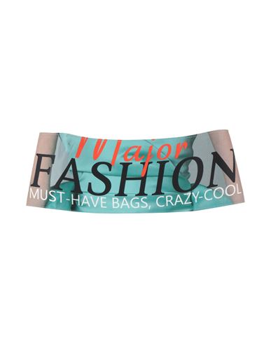 Moschino Woman Belt Turquoise Size 10 Textile Fibers, Leather In Blue