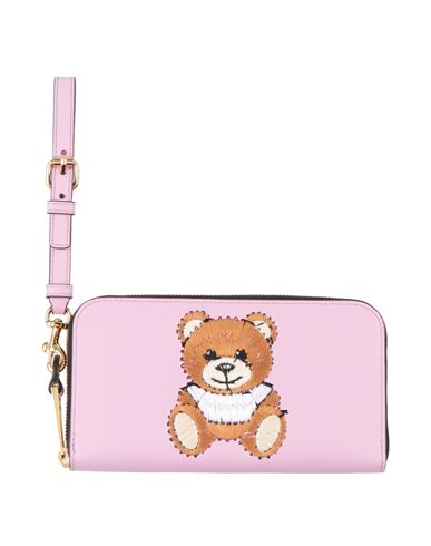 Moschino Woman Wallet Pink Size - Leather