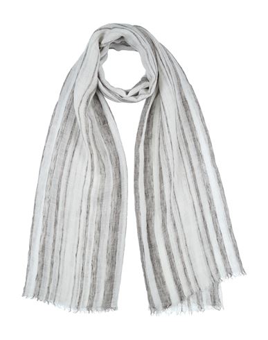 Brunello Cucinelli Woman Scarf Ivory Size - Linen, Cupro, Polyester In White