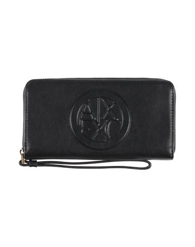Armani Exchange Woman Wallet Black Size - Polyester, Polyurethane