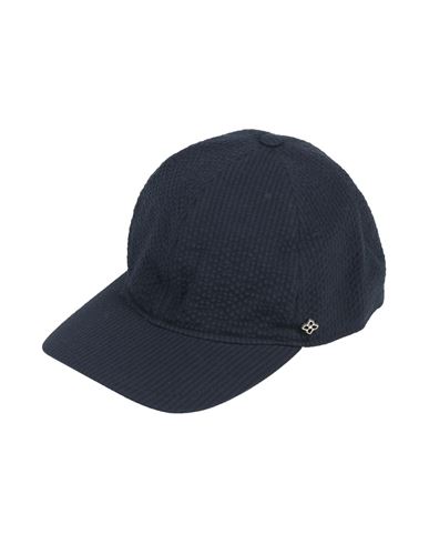 Tagliatore Man Hat Midnight Blue Size 7 ⅜ Cotton, Elastane, Polyamide