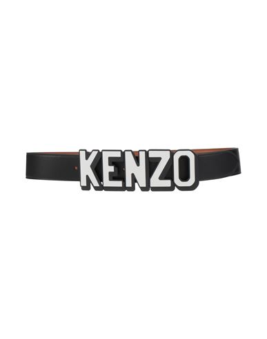 Kenzo Man Belt Black Size 38 Cow Leather