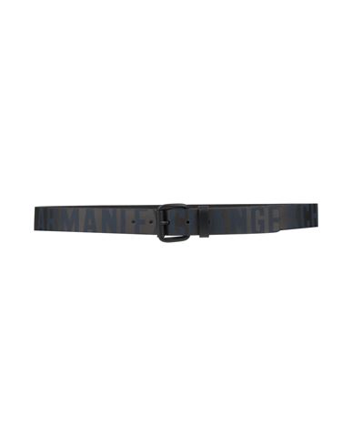Armani Exchange Man Belt Midnight Blue Size 45.5 Cow Leather