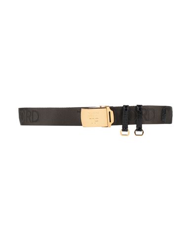 Tom Ford Man Belt Military Green Size L Polyester, Brass