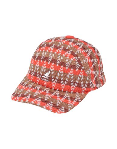 Kangol Woman Hat Orange Size L/xl Modacrylic, Polyester, Recycled Polyester, Acrylic, Nylon