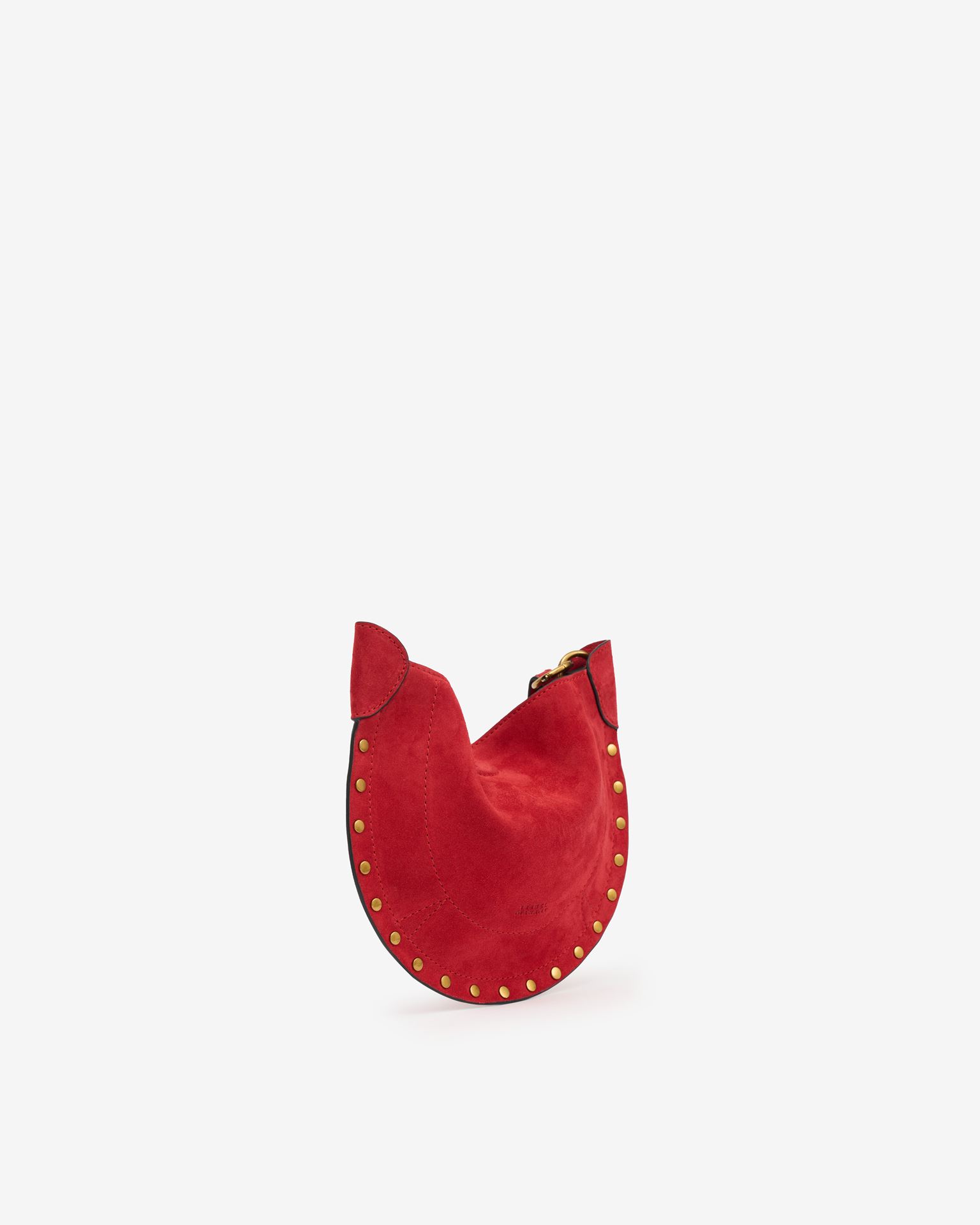 Isabel Marant Mini Moon Soft Shoulder Bag In Red