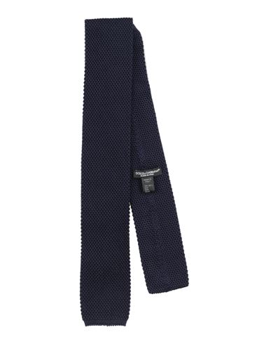 Dolce & Gabbana Man Ties & Bow Ties Navy Blue Size - Silk