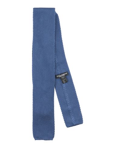 Dolce & Gabbana Man Ties & Bow Ties Slate Blue Size - Silk