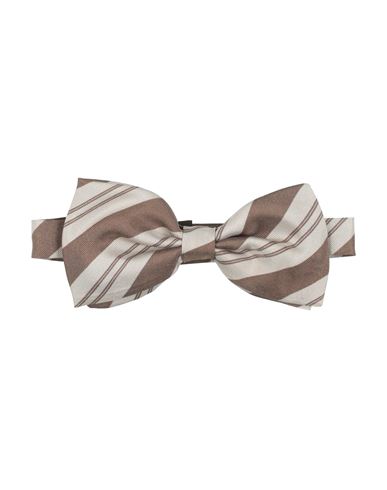 Dolce & Gabbana Man Ties & Bow Ties Brown Size - Silk In White