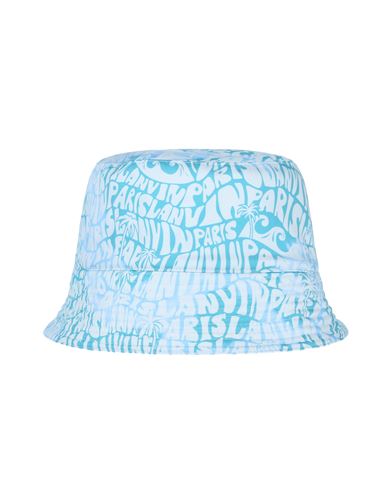 Lanvin Reversible Logo Bucket Hat Woman Hat Blue Size Onesize Cotton, Polyester