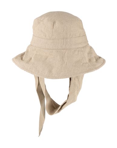 Jacquemus Woman Hat Sand Size 6 ⅞ Linen In Beige